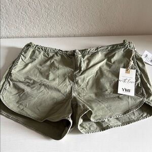 YMI Women's Green Athletic Shorts